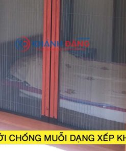 Cửa lưới chống muỗi dạng xếp xích không ray