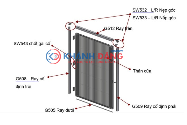 Hướng dẫn cách lắp đặt cửa lưới chống muỗi dạng xếp có ray