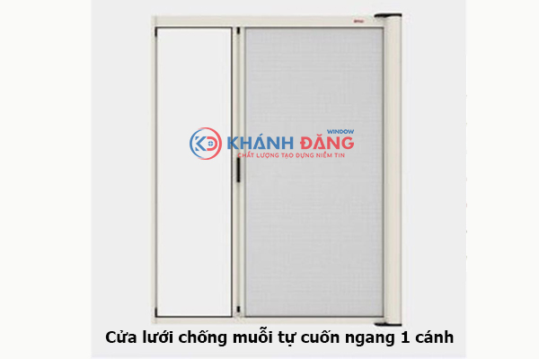 Cửa lưới dạng cuốn ngang 1 cánh