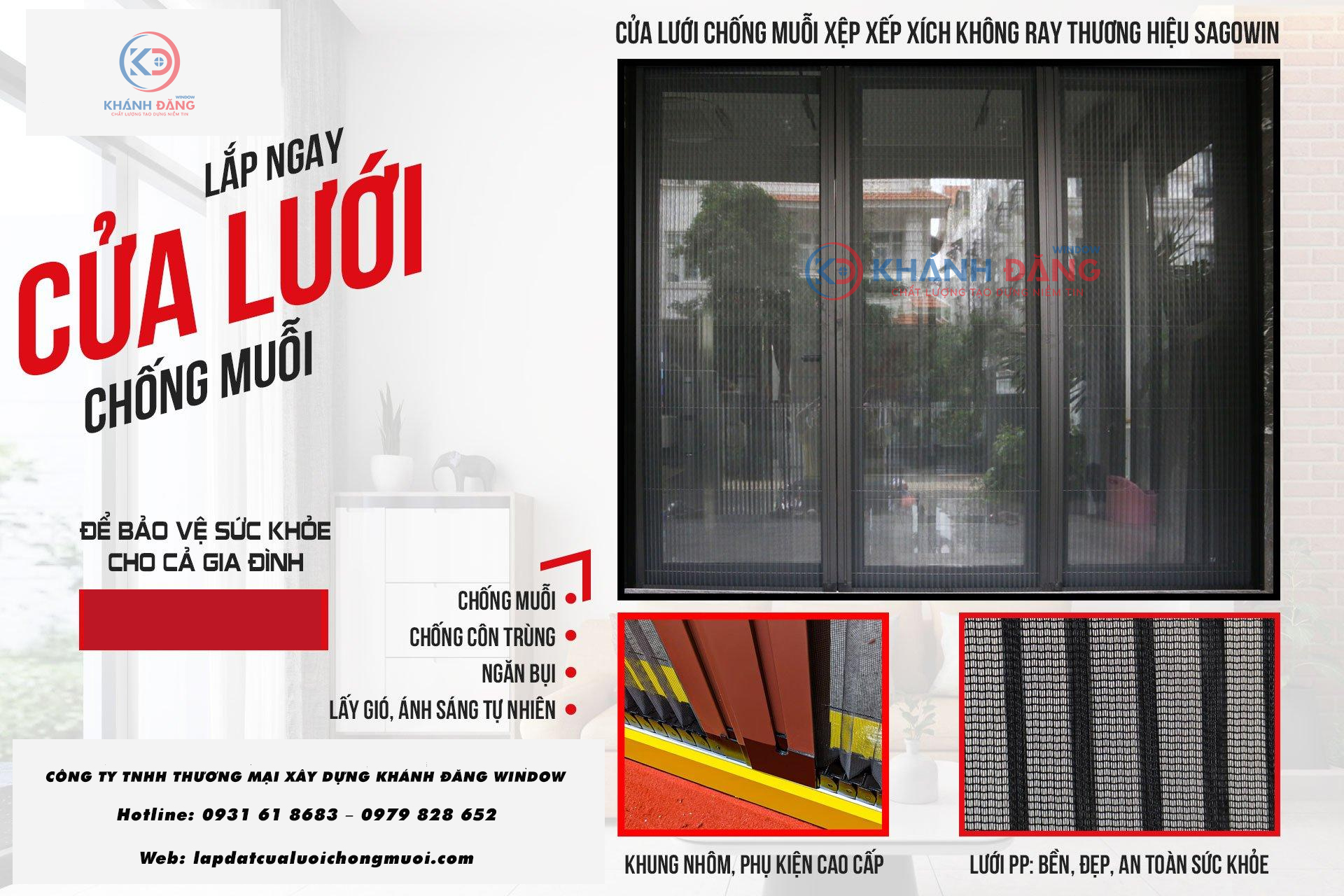 Báo Giá Lắp Đặt Cửa Lưới Chống Muỗi 2023