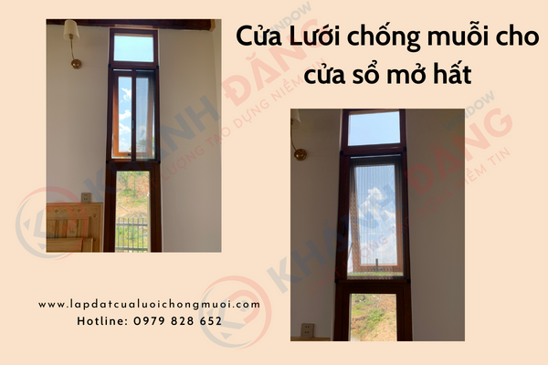 Cửa Lưới chống muỗi cho cửa sổ mở hất