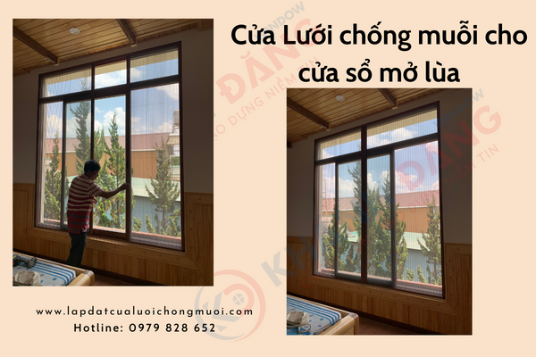 Cửa Lưới chống muỗi cho cửa sổ mở lùa