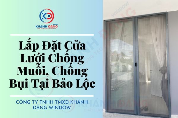 Lắp Đặt Cửa Lưới Chống Muỗi Dạng Xếp