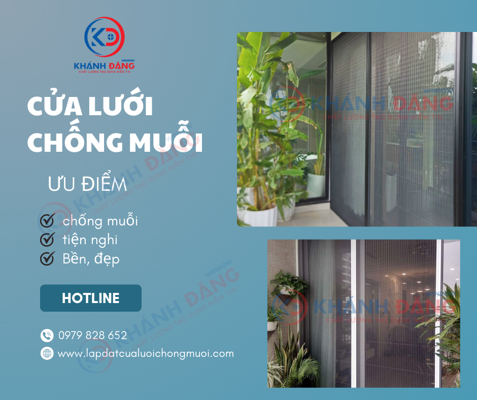 Ưu điểm cửa lưới chống muỗi