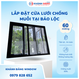 Lắp đặt cửa lưới chống muỗi tại Bảo Lộc